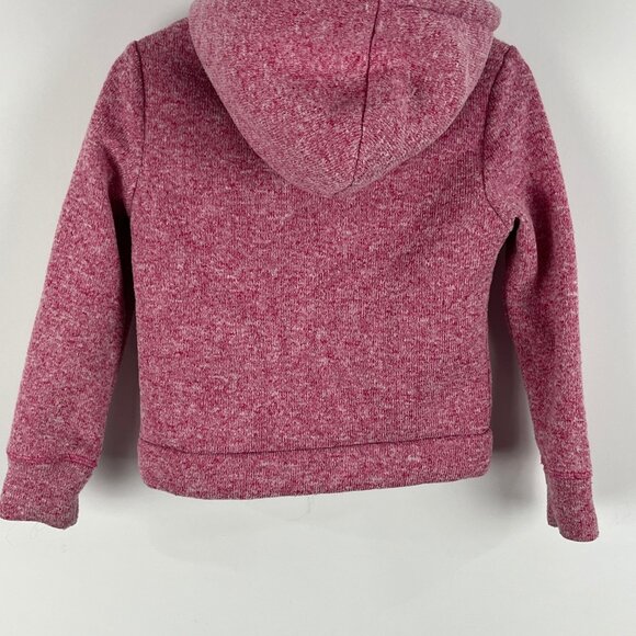 George Kids Hooded Sweater Size 6 S Pink Full Zip Long Sleeve Pockets Lined - Picture 6 of 8